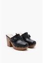 Annie Buckle Heeled Clog