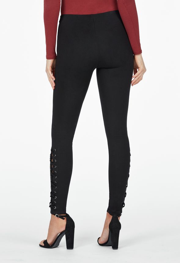 Side Lace Up Legging Clothing in Black - Get great deals at JustFab