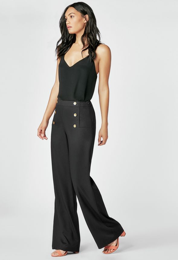 Wide Leg Pant Clothing in Black - Get great deals at JustFab