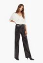 Wide Leg Sequined Jersey Trousers