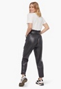 Faux Leather Paperbag Trousers