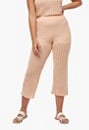 Pointelle Crop Trousers