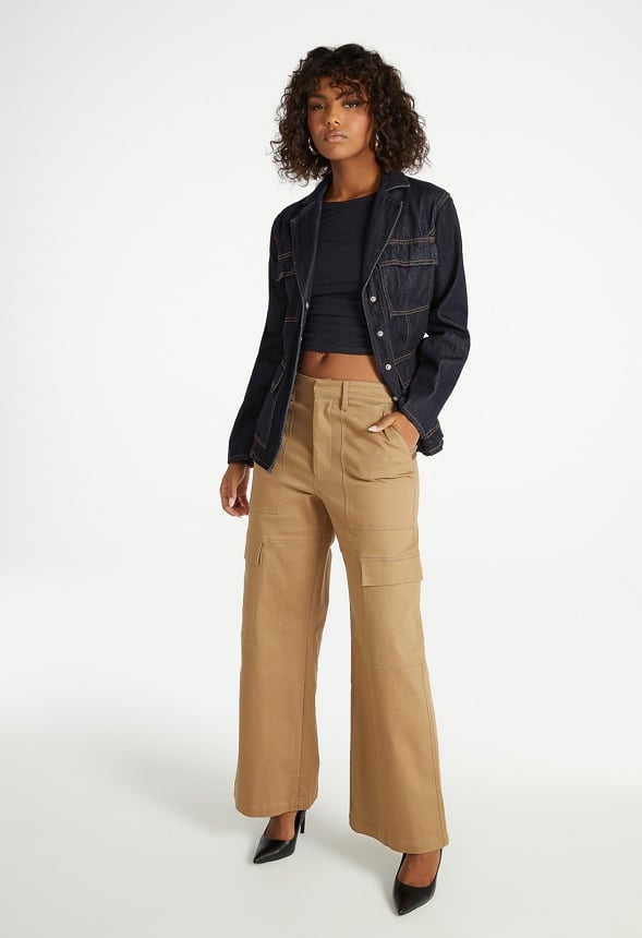 Wide Leg Cargo Pants