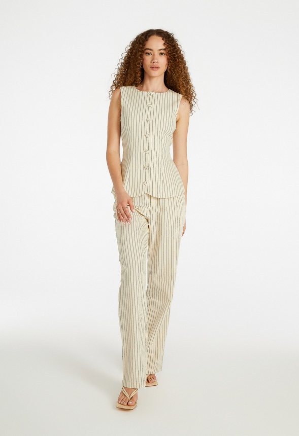 Tailored Wide Leg Trousers