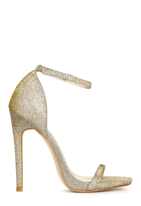 justfab gold heels
