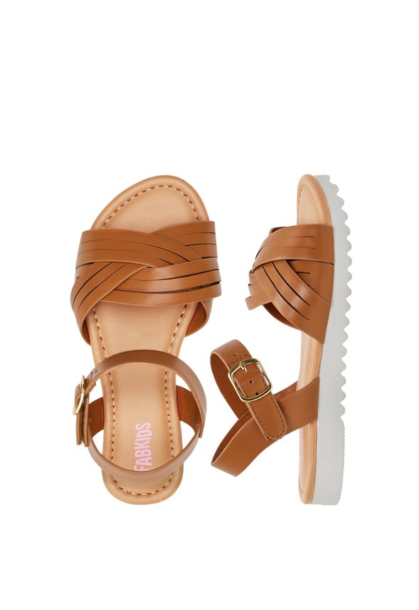 Braided 3-Strap Sandal