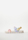 Platform Faux Leather Buckle Sandal