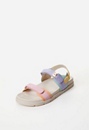 Platform Faux Leather Buckle Sandal