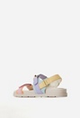 Platform Faux Leather Buckle Sandal