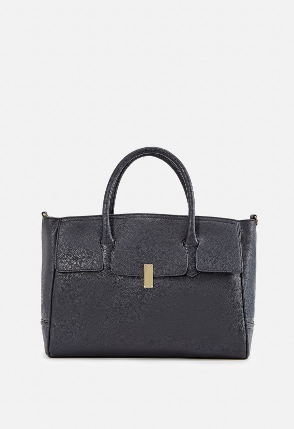 Montgomery Sleek Satchel Bags in Black - Get great deals at JustFab