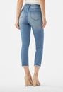 High Rise Front Slit Crop Jean