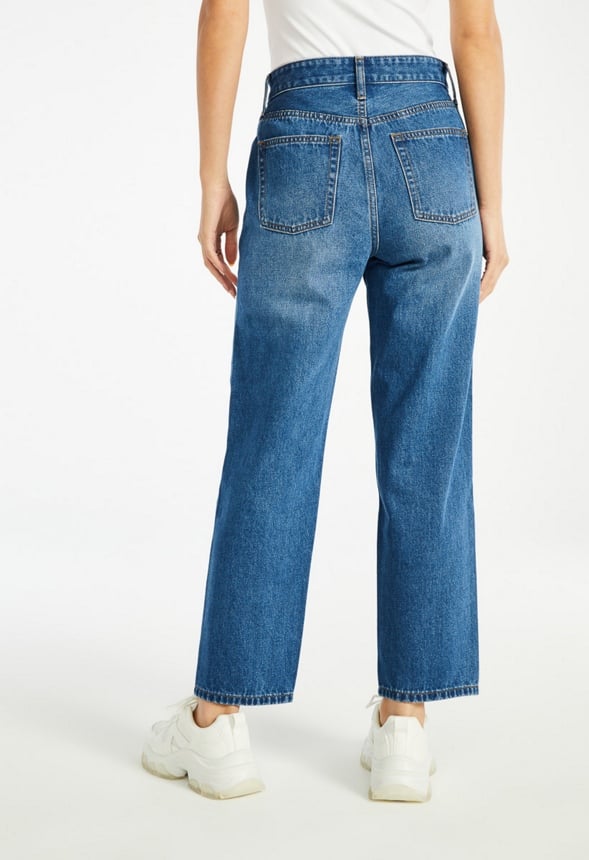 Jack High Rise Ankle Straight Leg Jeans