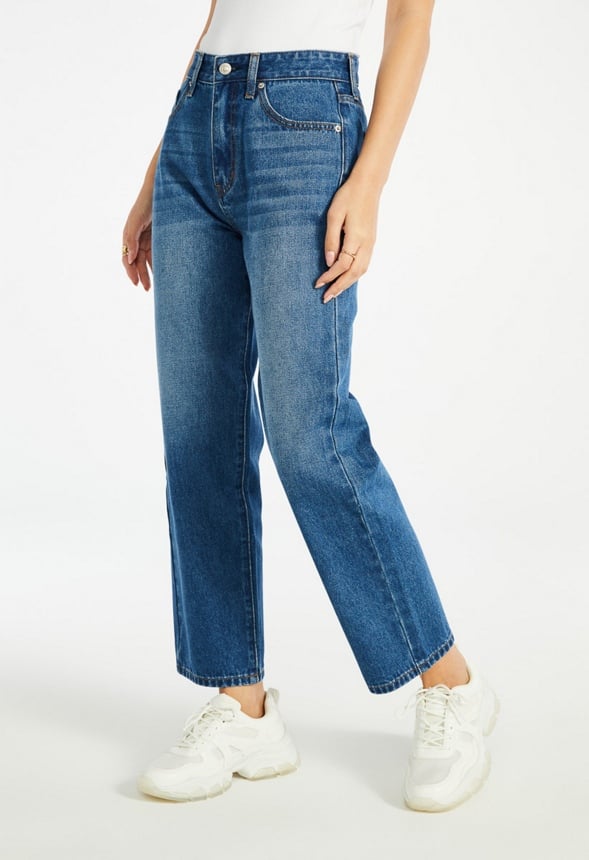 Jack High Rise Ankle Straight Leg Jeans