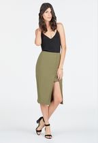 Side Slit Midi Skirt