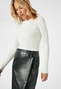Faux Leather Wrap Skirt