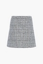 Crossover Tweed Mini Skirt