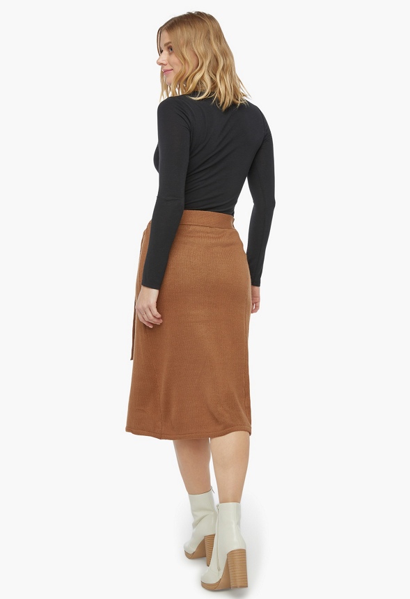 Sweater Wrap Skirt