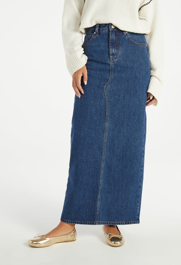 Maxi Denim Skirt