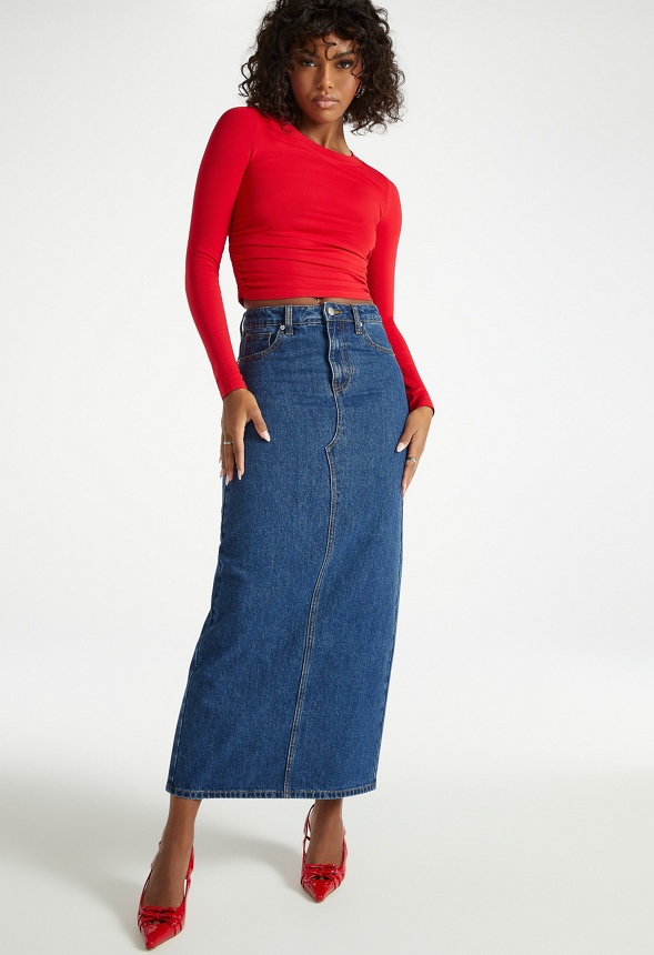 Maxi Denim Skirt