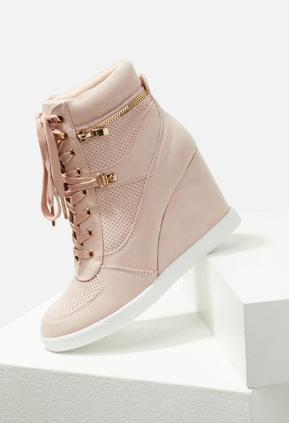 Bristol Wedge Trainers Shoes in Mauve - Get great deals at JustFab