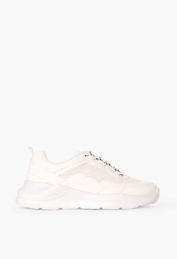 Thea Trainers Shoes in White - Get great deals at JustFab