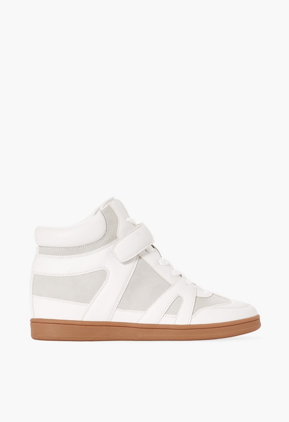 Sko Peyton High Top Sneaker i WHITE/GREY - Shop fabelagtige deals hos ...