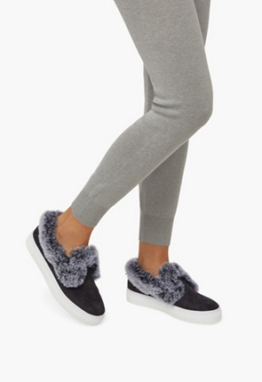 Eloise Faux Fur Slip-On Sneaker