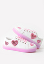 Glitter Hearts Light Up Trainers