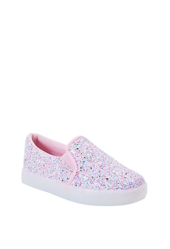 Glitter slip on store sneakers