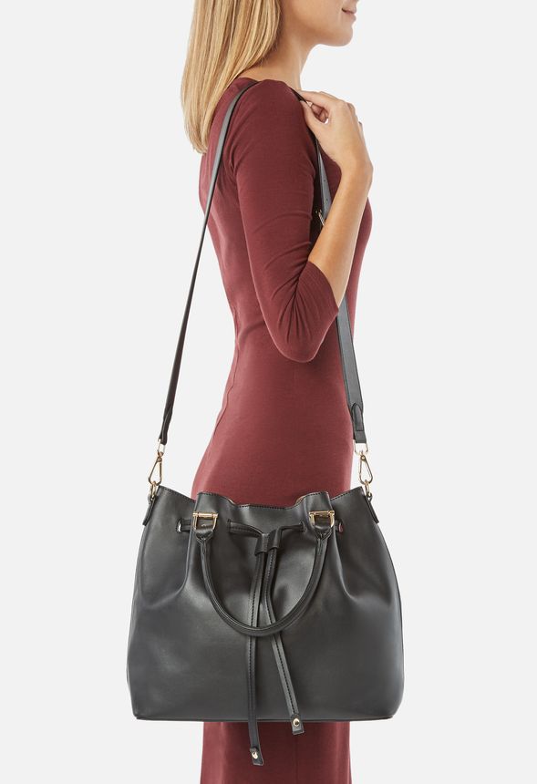 Camilla Shoulder Bag Bags in Black - Get great deals at JustFab