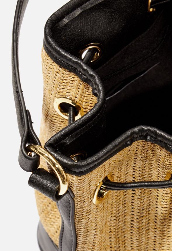 Straw Bucket Bag