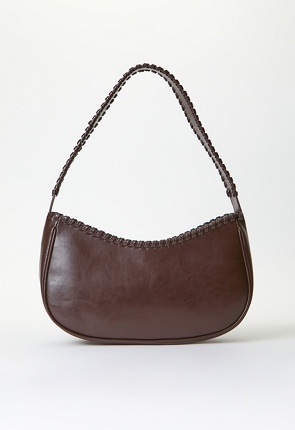 Sac à bandoulière avec coutures décoratives