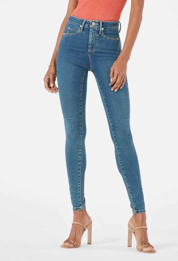 Tøj High-Waisted Tummy Tamer Jeans i PACIFIC BLUE - Shop fabelagtige ...