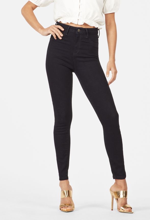 High-Waisted Shaping Skinny Jeans