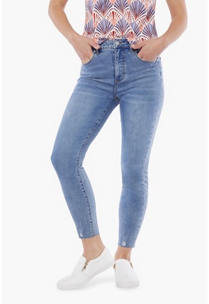High-waisted Jeans