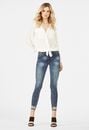 Skinny Ankle Grazer Jeans With Pearls