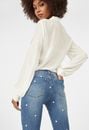 Skinny Ankle Grazer Jeans With Embroidery