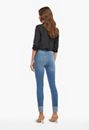 Distressed Cuffed Ankle Skinny Jeans