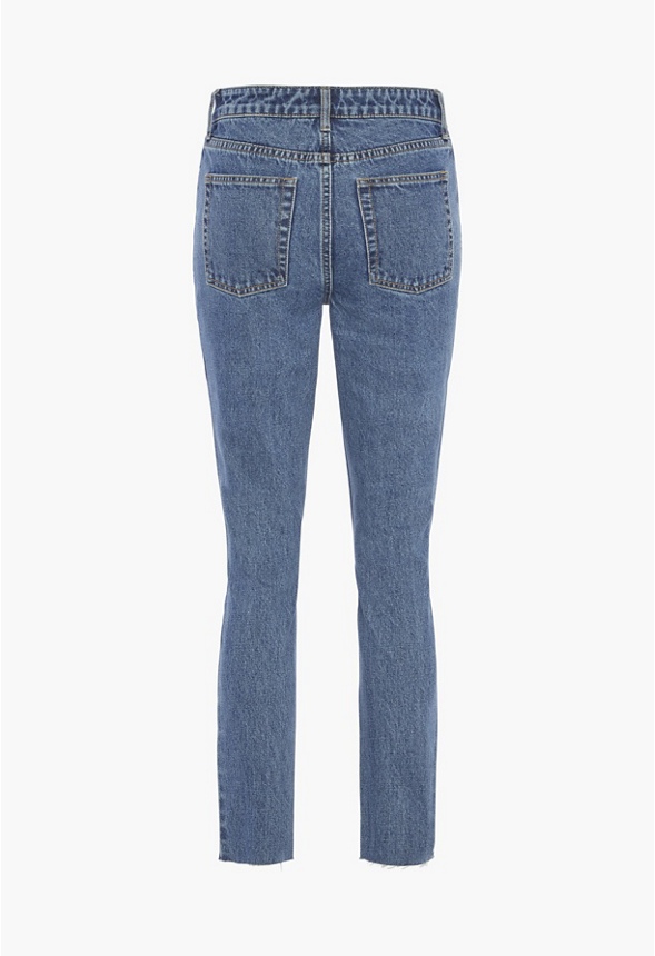 High-Waisted Cigarette Jeans