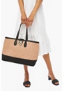 Mixed Material Tote
