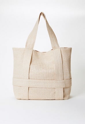 Traveling Raffia Bag