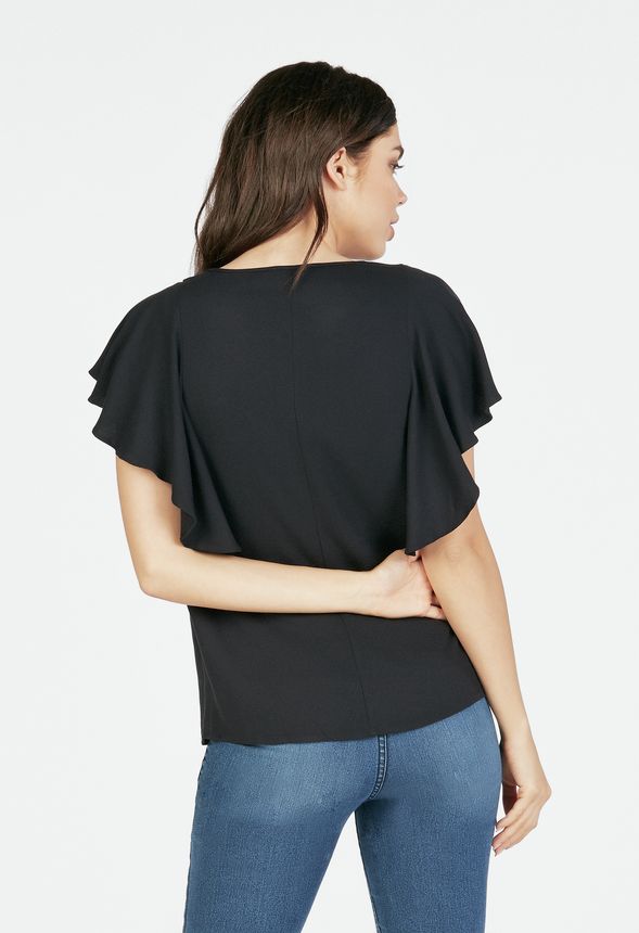 Cascading Ruffle Top