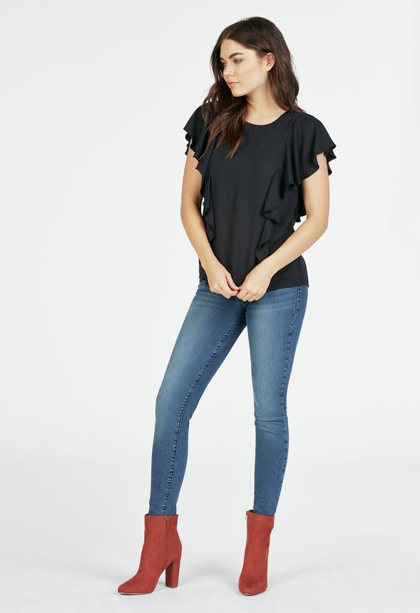 Cascading Ruffle Top