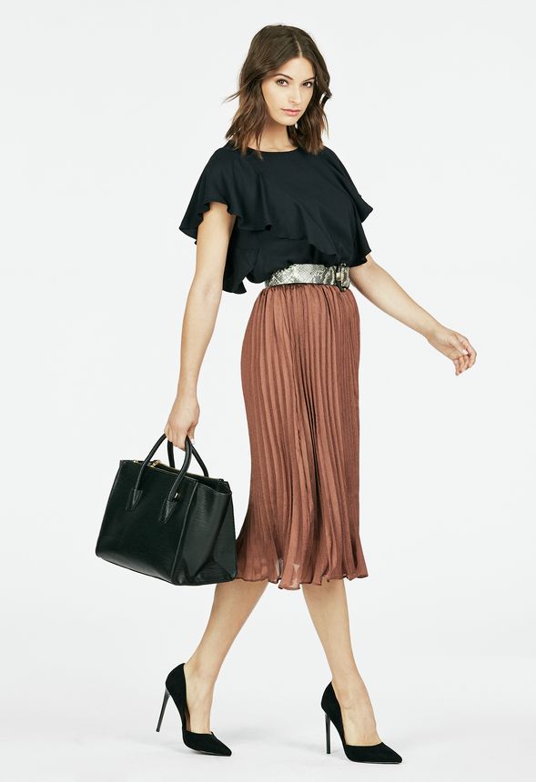 Cascading Ruffle Top