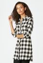 Longline Flannel Tunic