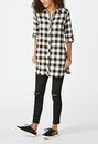 Longline Flannel Tunic