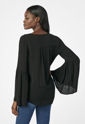 CROCHET SURPLICE TOP