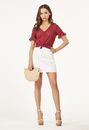 Button Front Eyelet Blouse