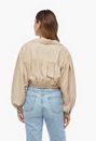Tie Front Balloon Sleeve Top