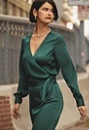 Satin Wrap Top